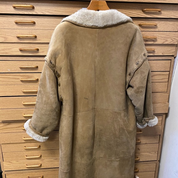 Fendi vintage coat leather & sheepskin medium - Picture 12 of 16